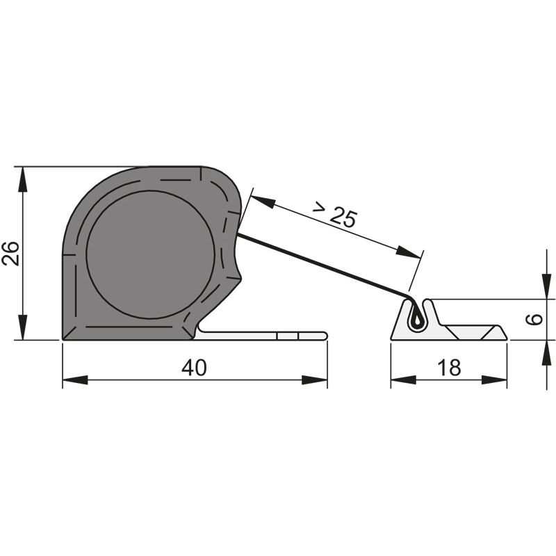 ATHMER Fingerschutz® NR-26 w-proof für Außentüren Produktbild BIGSKZ L