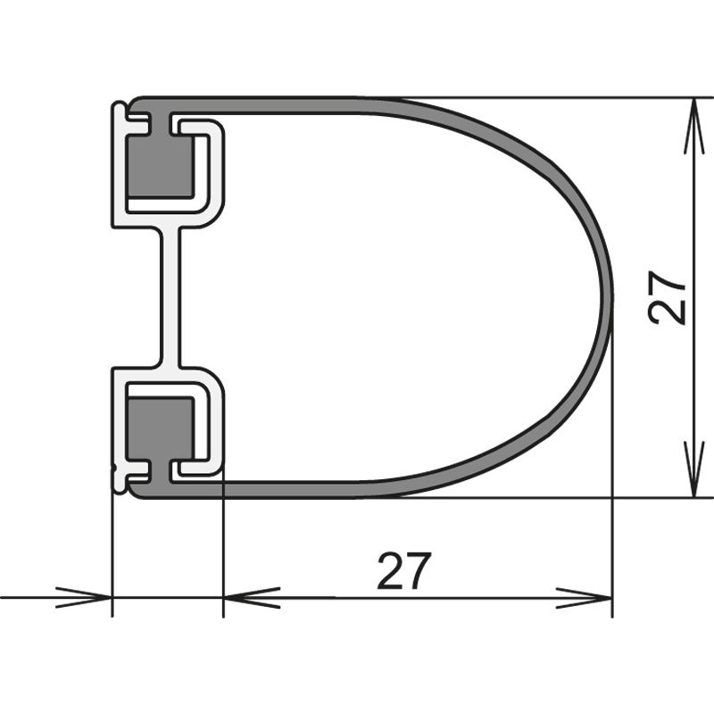 Swing Guard A, 2000 mm natur Produktbild BIGSKZ L