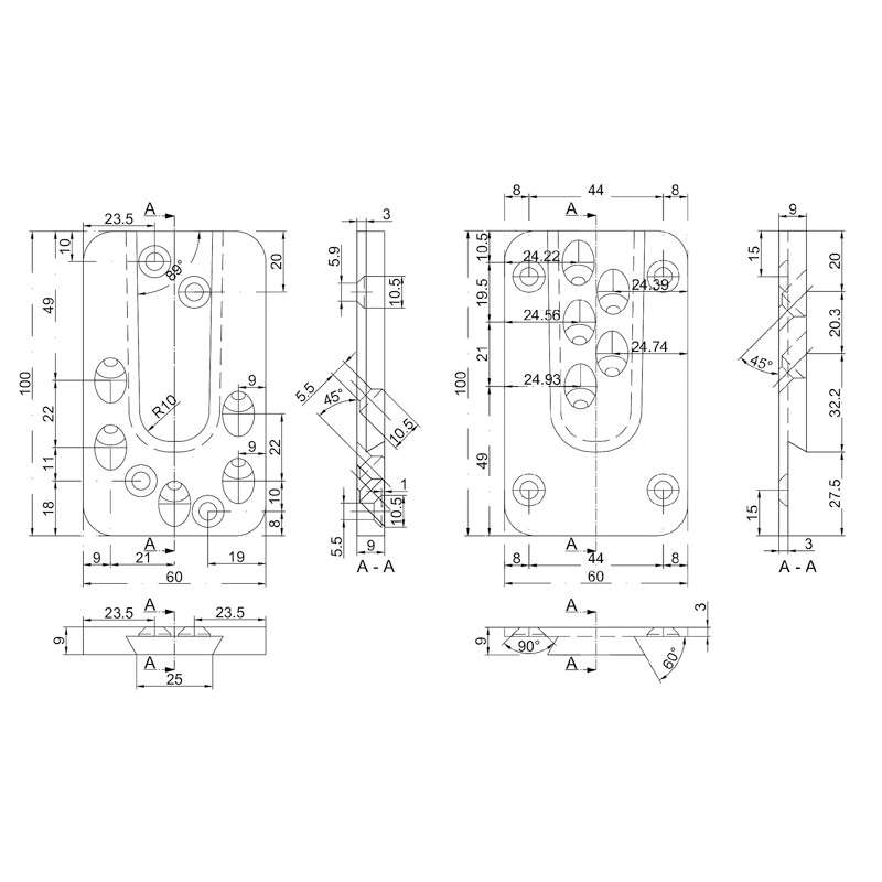 PITZL Standard Verbinder HVP für Holz-Holzanschluss 60x100 *88210.0000* Produktbild BIGSKZ L