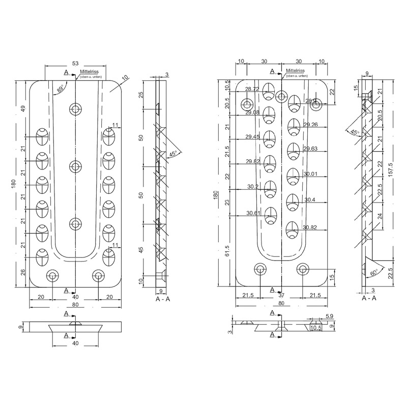 PITZL Standard Verbinder HVP für Holz-Holzanschluss 80x180 *88318.0000* Produktbild BIGSKZ L