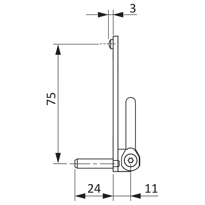 Ecklager KF D6x3/24 F9 K100 Produktbild BIGSKZ L