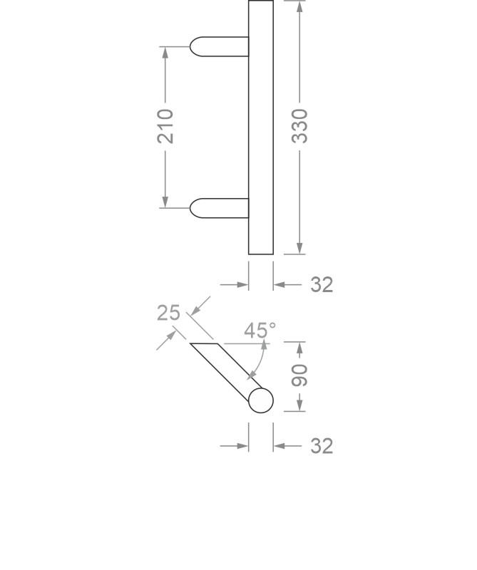 greenteQ Türgriff TG 10.ER.GS 45° schräg Produktbild BIGSKZ L