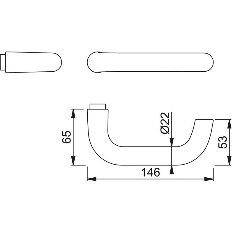 138 Lochteil für HOPPE-Schnellstift/F1 Alu natur/8 mm/ø18 mm, 5,8 mm Bundlänge Produktbild BIGSKZ L