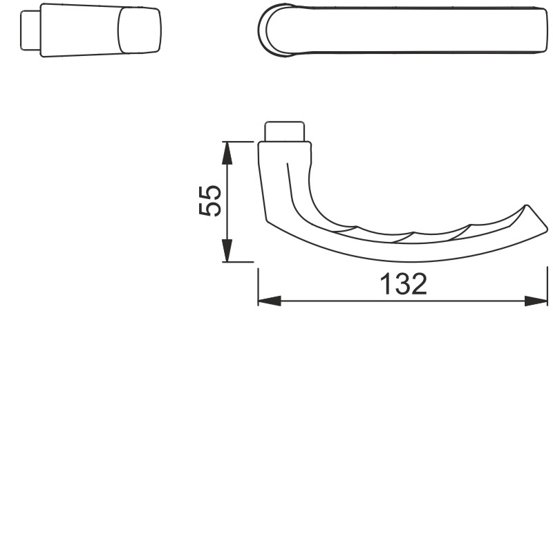 199 Lochteil für HOPPE-Schnellstift/F1 Alu natur/8 mm/ø18 mm, 5,8 mm Bundlänge Produktbild BIGSKZ L