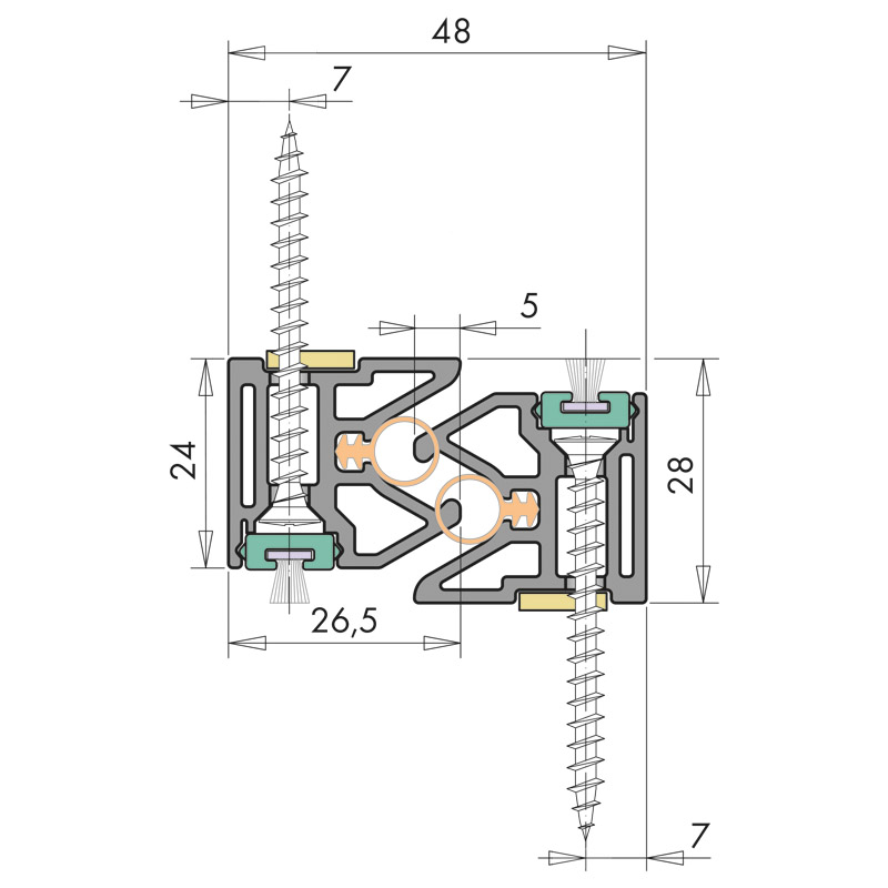 Set Dichtsch.C28/48 Gr.350 RAL 9003 B1 Produktbild BIGSKZ L