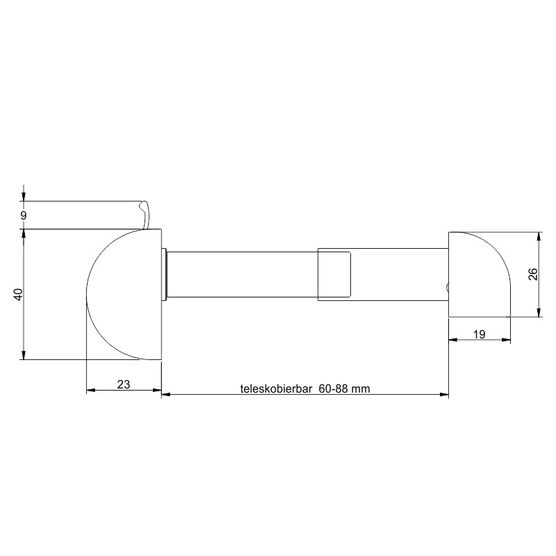 SIEGENIA passiver Fensterlüfter AEROMAT midi mit Lüftungskanal Produktbild BIGSKZ L