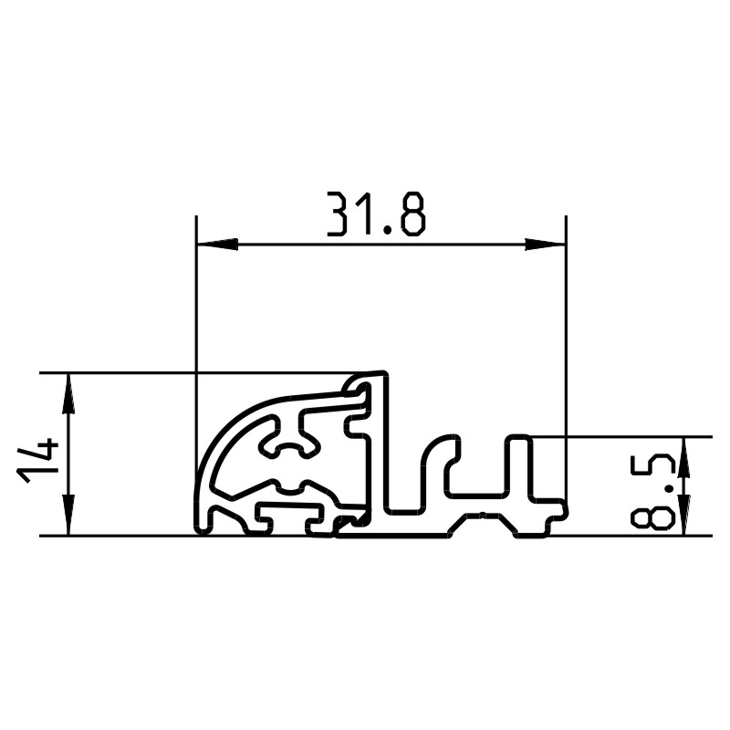 Wetterschenkel Design MDI E6C0 VE60 Produktbild BIGSKZ L