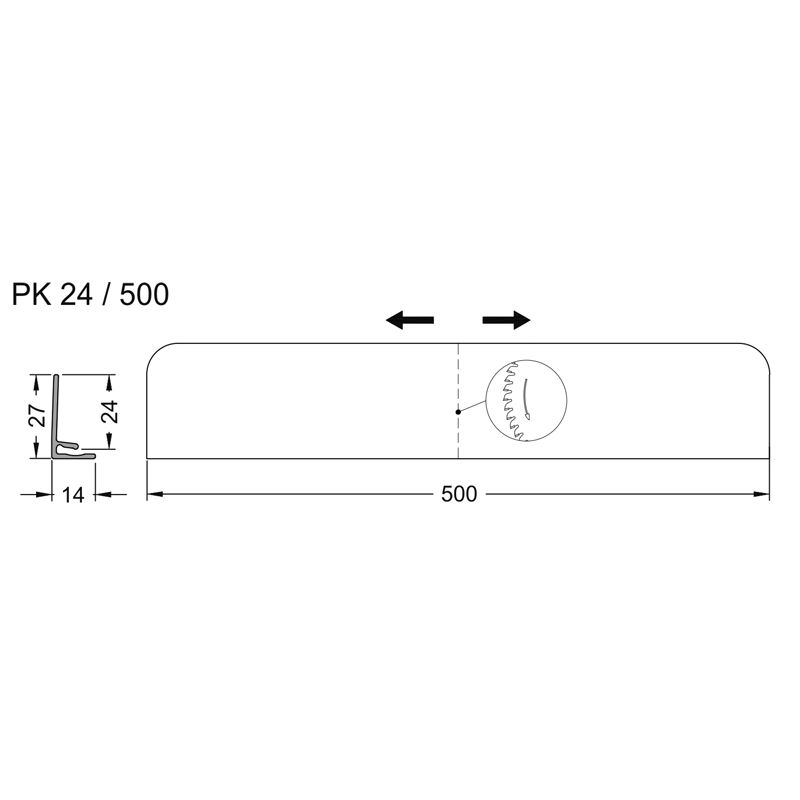 PK24/500 PUTZKANT.PROF.VE20 500mm EV1 Produktbild BIGSKZ L