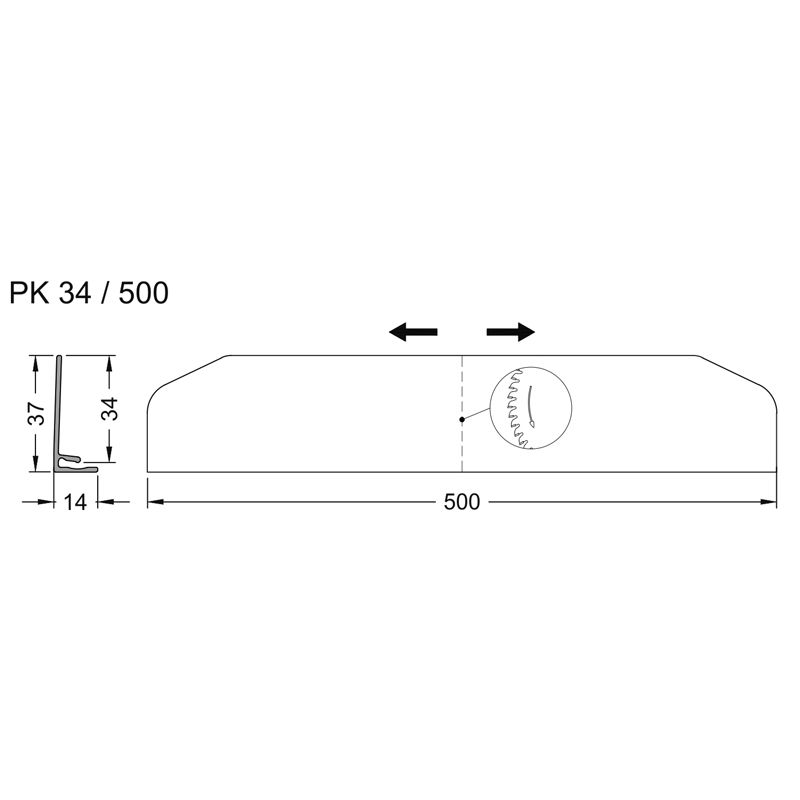 PK34/500 PUTZKANT.PROF.VE20 500mm G214 Produktbild BIGSKZ L