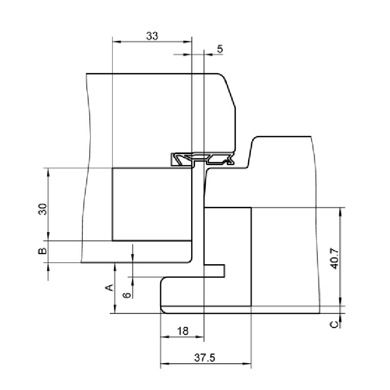 SIMONSWERK Rasterlehre TECTUS TE 680 3D FD Produktbild BIGSKZ L