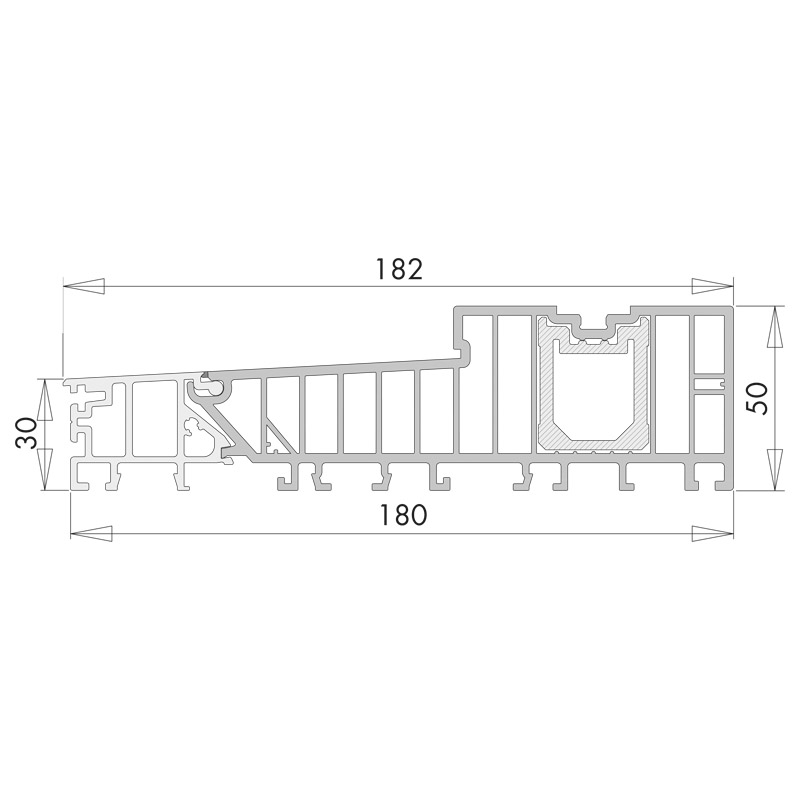 BODENSCHWELLE EP B182 GR.700 EV1 K1 Produktbild BIGSKZ L