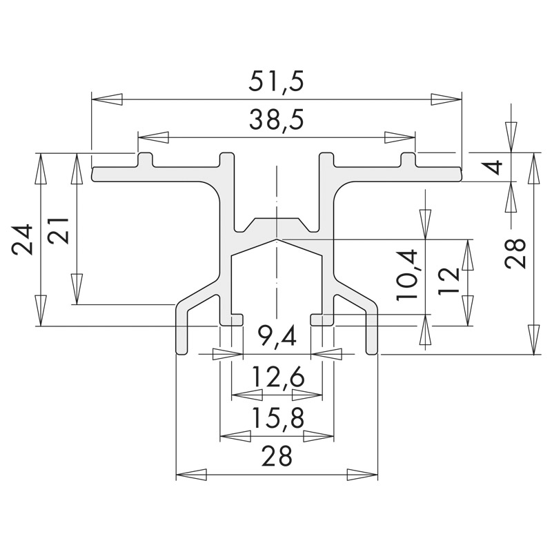 FUEHRUNGSSCH. PremiDoor76 Gr.700 EV1 B1 Produktbild BIGSKZ L
