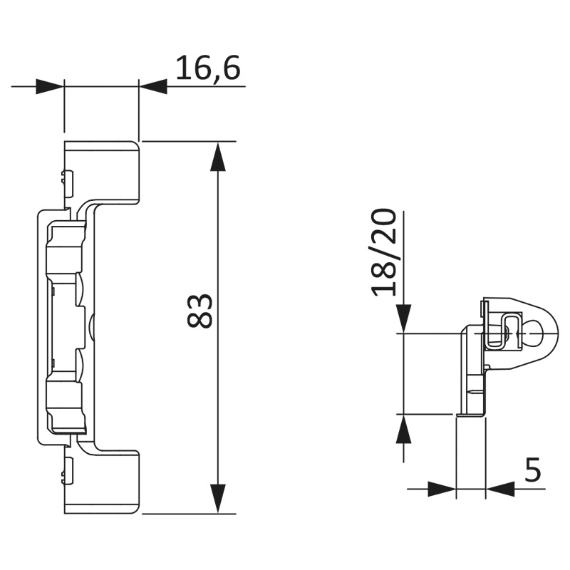 Scherenlager H18 F9 K100 Produktbild BIGSKZ L