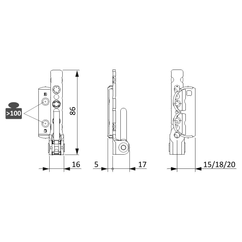 ECKLAGER H 20 LI ESL Produktbild BIGSKZ L