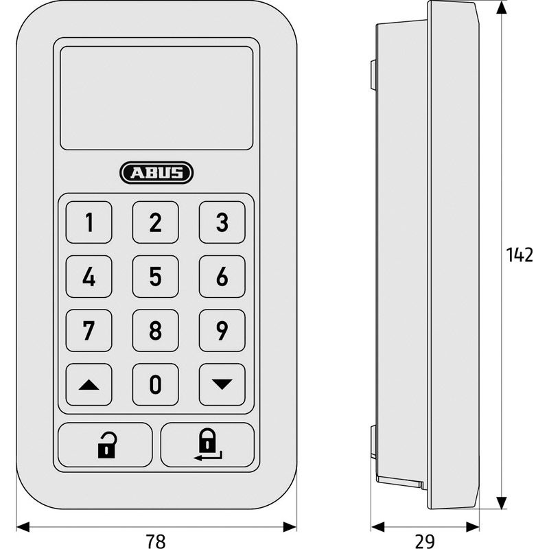 ABUS Funk-Tastatur HomeTec Pro CFT3000 Produktbild BIGSKZ L