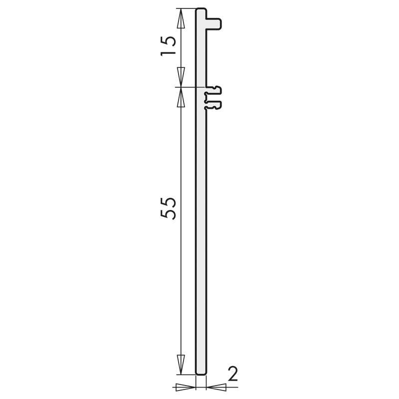 Abdichtblech hoch B171/79/82 Gr 670 EV1 K10 Produktbild BIGSKZ L