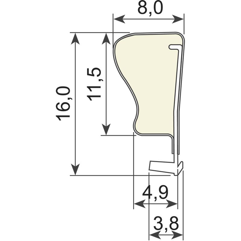SCHLEGEL Mittelfalz-/Überschlagdichtung QL3141 Produktbild BIGSKZ L