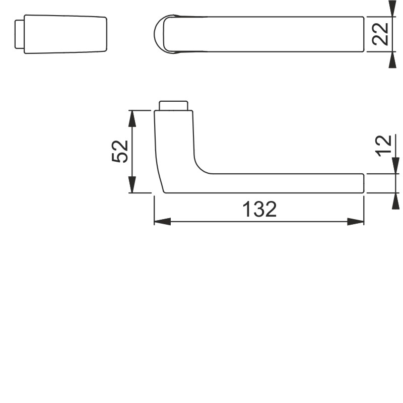 1643 Lochteil für HOPPE-Schnellstift/F1 Alu natur/8 mm/ø18 mm, 5,8 mm Bundlänge Produktbild BIGSKZ L