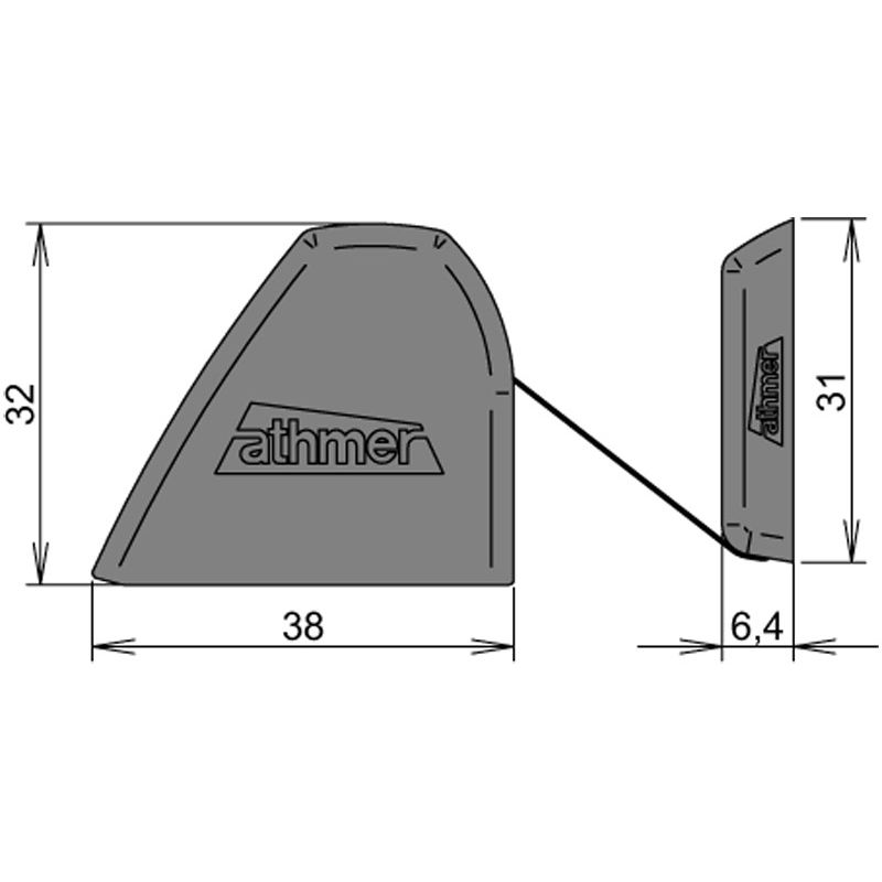 ATHMER Fingerschutz® Typ NR-32 UniSafe® für Innentüren Produktbild BIGSKZ L