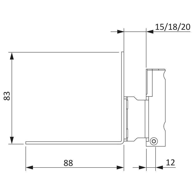 Falzeckband H 20-13 rs Ral 9016 K50 Produktbild BIGSKZ L