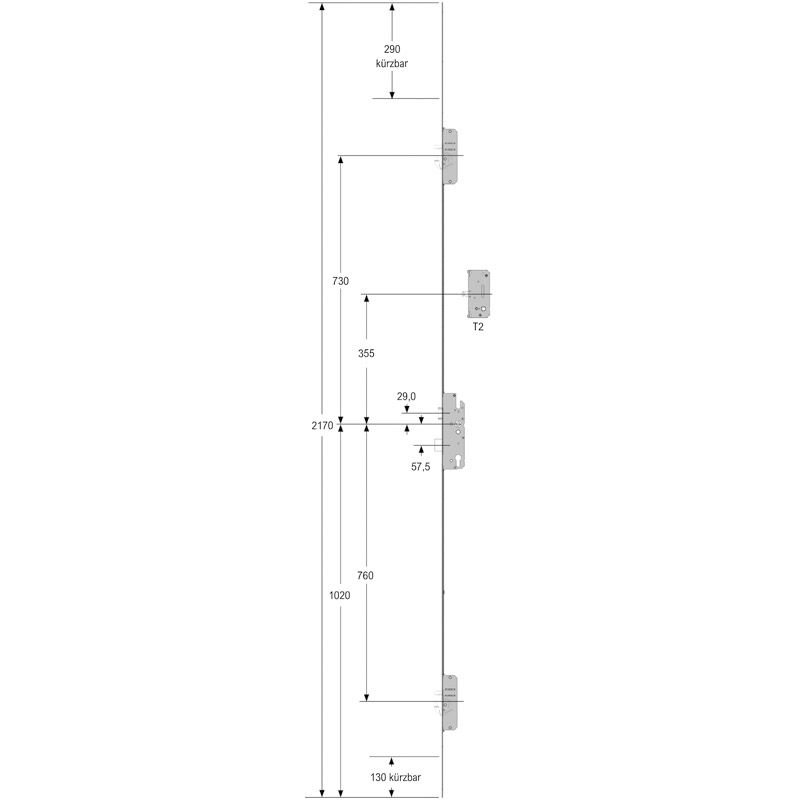Mehrfachverriegelung schlüsselbetätigt MFS BS2600SA--T0XF-- 16K40928MLR31B001H1 Produktbild BIGSKZ L