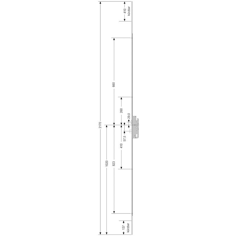 Mehrfachverriegelung schlüsselbetätigt MFS BS2100AG-----F-- 16K40928MLR31R003H1 Produktbild BIGSKZ L