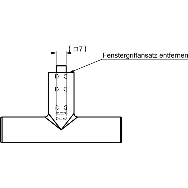 Bedienelement für 3471 ovale Rosette F1 Produktbild BIGSKZ L