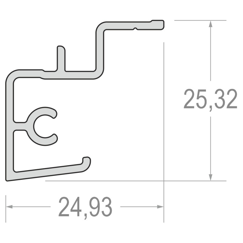 greenteQ Ausfüllprofil TSAF16-30120 seitenvergl. 5 m Produktbild BIGSKZ L
