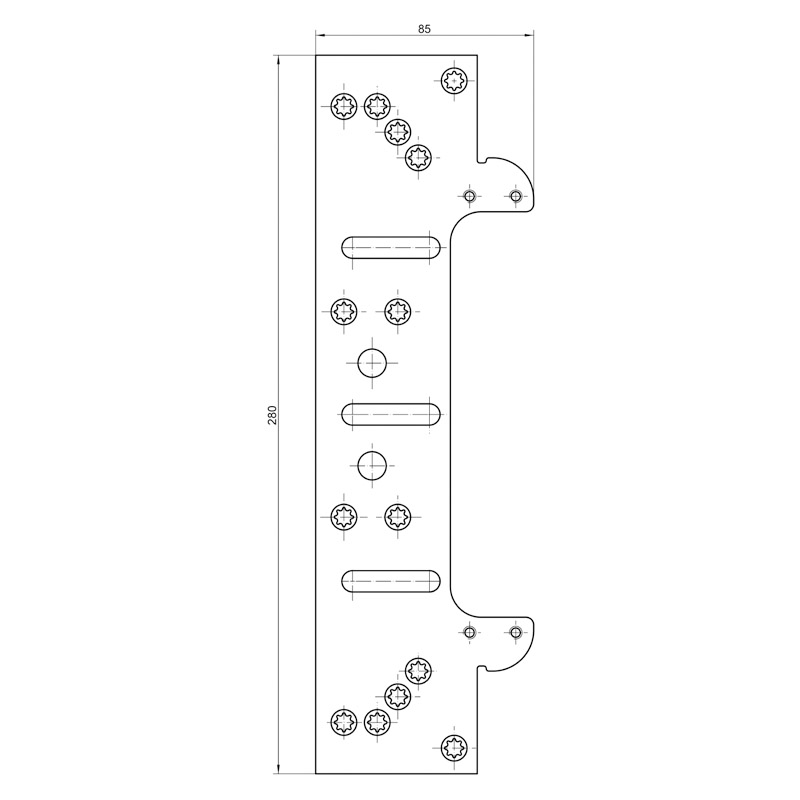 SIMONSWERK Befestigungsplatte TECTUS TE 540 3D FZ Produktbild BIGSKZ L