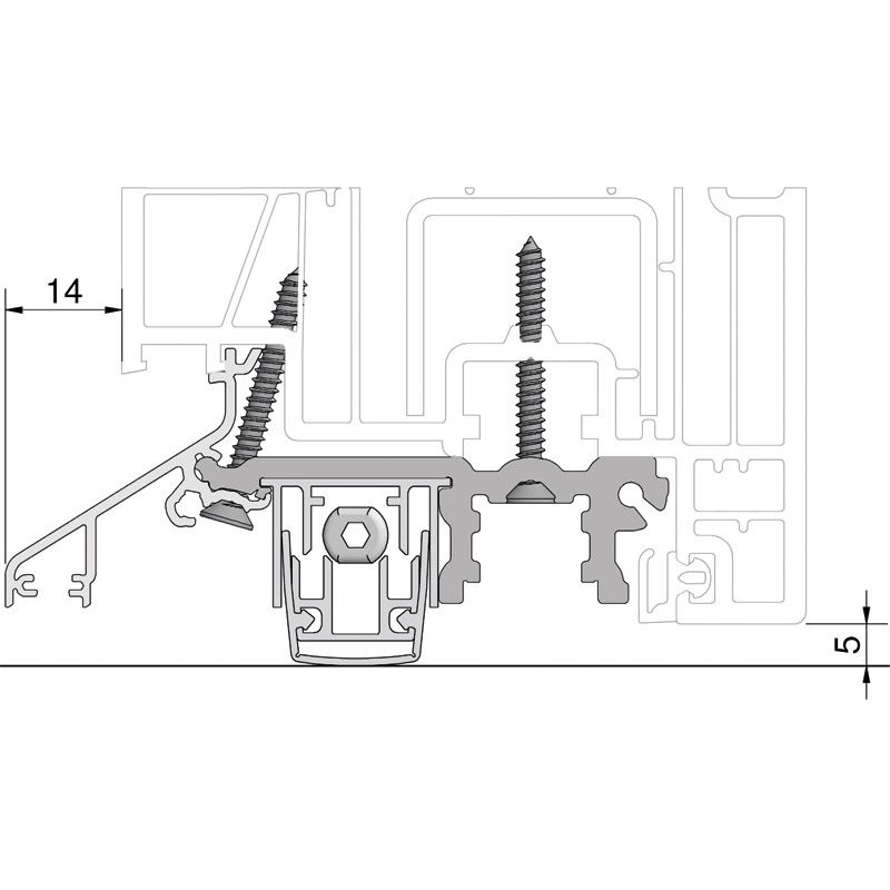 GKG Adapter-/Wetterschenkelprofil 0.0 BDA8821 Produktbild BIGSKZ L