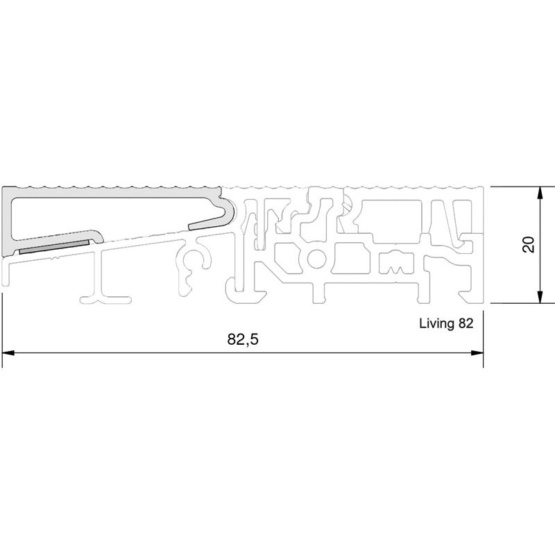 GKG Aufsatzprofil TSA8831 auswärtsöffnend Produktbild BIGSKZ L