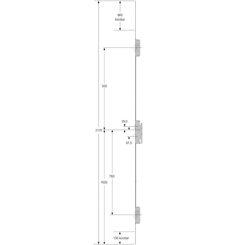 Mehrfachverriegelung schlüsselbetätigt MFS BS2600SA----XF-- 24K45921MLR31B296H1 Produktbild BIGSKZ L