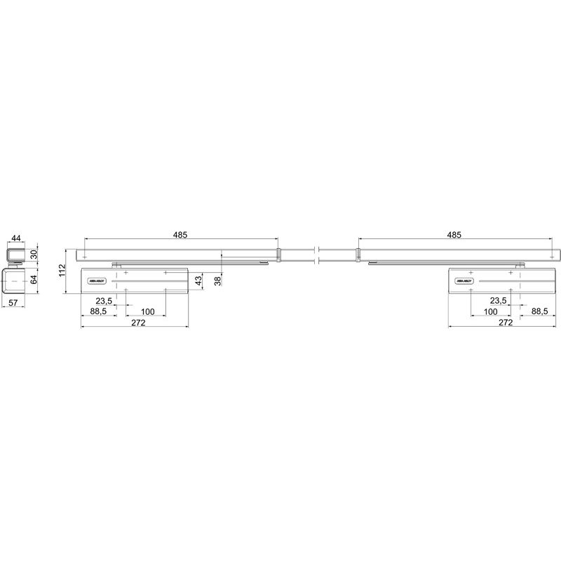 ASSA ABLOY Gleitschiene G-CO-E Produktbild BIGSKZ L