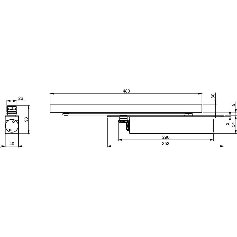 ASSA ABLOY Gleitschiene G880 Produktbild BIGSKZ L