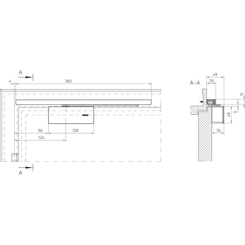 GEZE ActiveStop aufliegend für Holztüren Produktbild BIGSKZ L