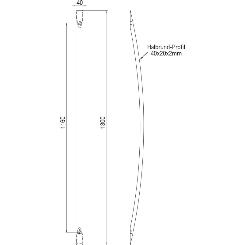 WERDING Türgriff SG-560 gebogen Produktbild BIGSKZ L