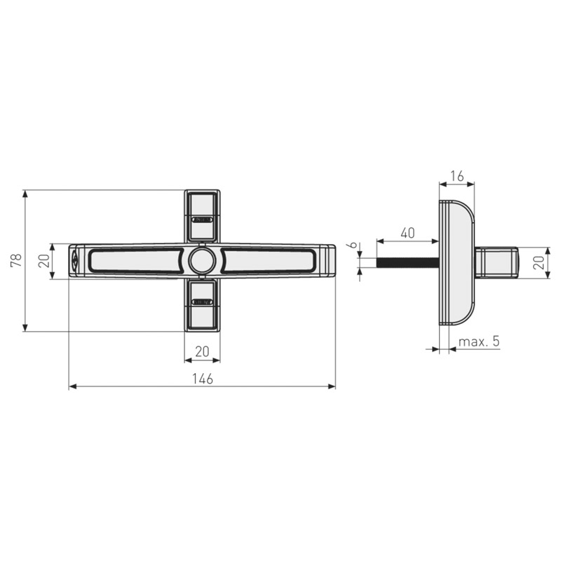 ABUS Doppelflügel-Schloss 2420 Produktbild BIGSKZ L