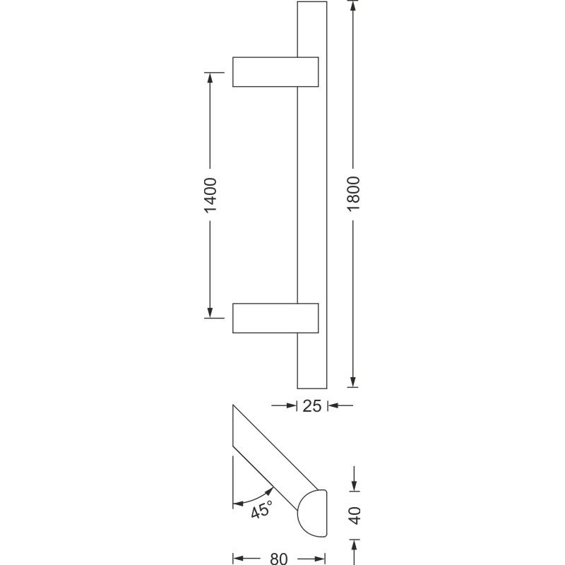 greenteQ Türgriff TG 30.ER.GS.45° Produktbild BIGSKZ L