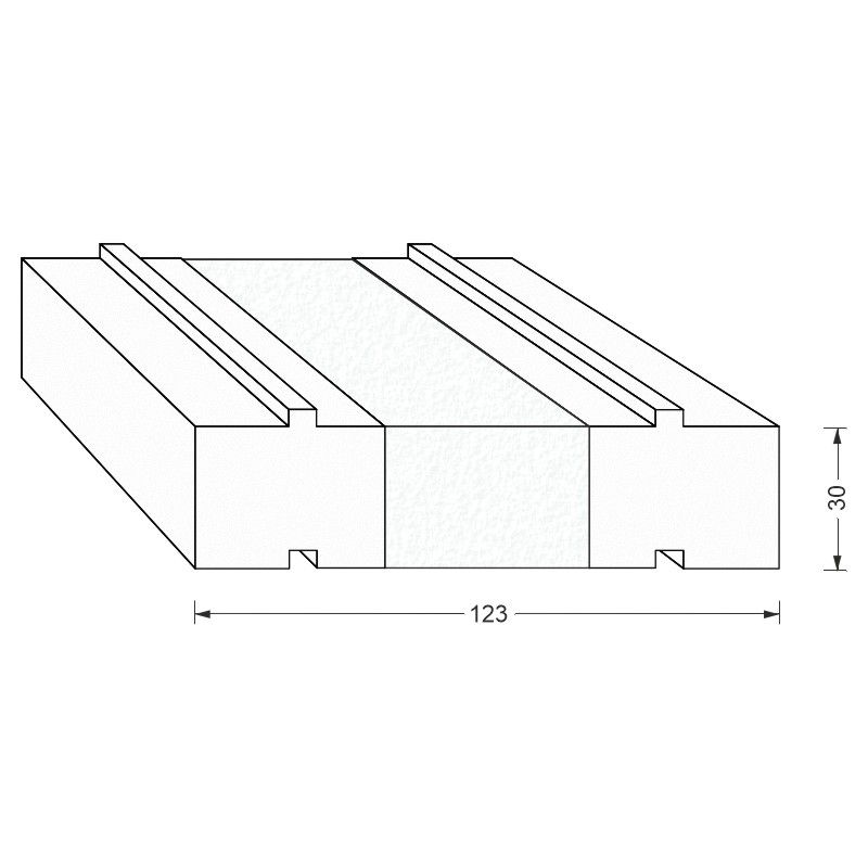 greenteQ Unterbaudämmprofil HST hochdämmend für Maco Fiber-Therm GFK 180 Produktbild BIGSKZ L