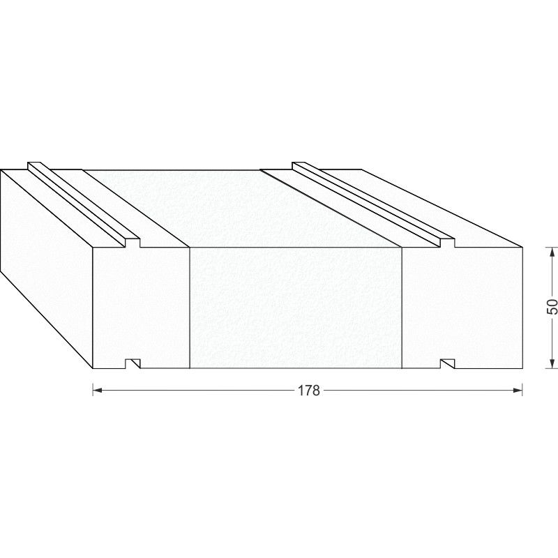 greenteQ Unterbaudämmprofil HST hochdämmend für VEKA Vekaslide 82 Produktbild BIGSKZ L