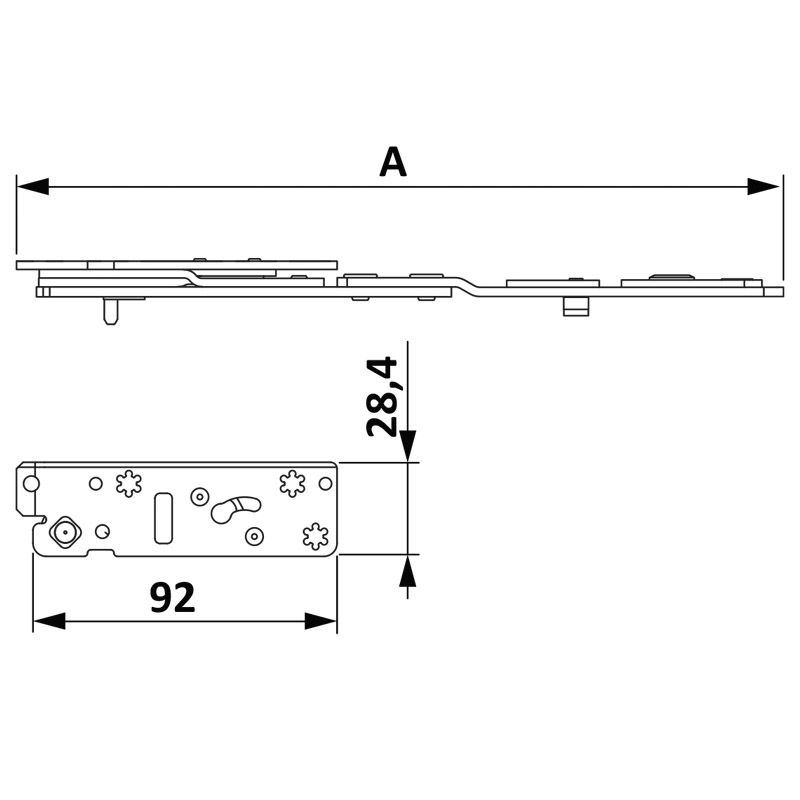 Scherenarm AX 30/13 DF/3 TS ls K25 Produktbild BIGSKZ L