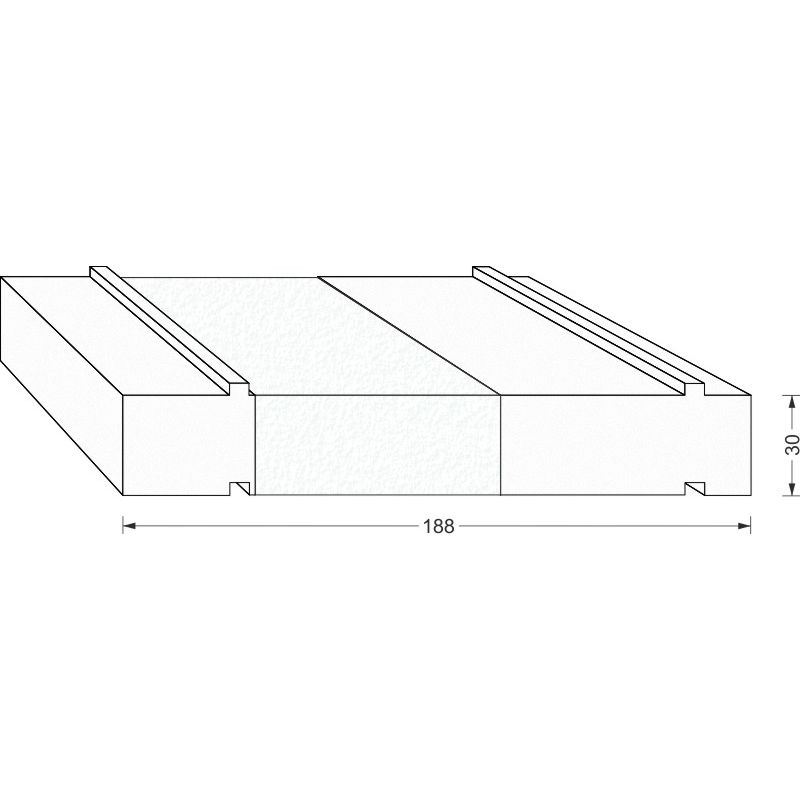 greenteQ Unterbaudämmprofil HST hochdämmend für Hautau Atrium HS ThermoTop 2.2 WP10 Produktbild BIGSKZ L