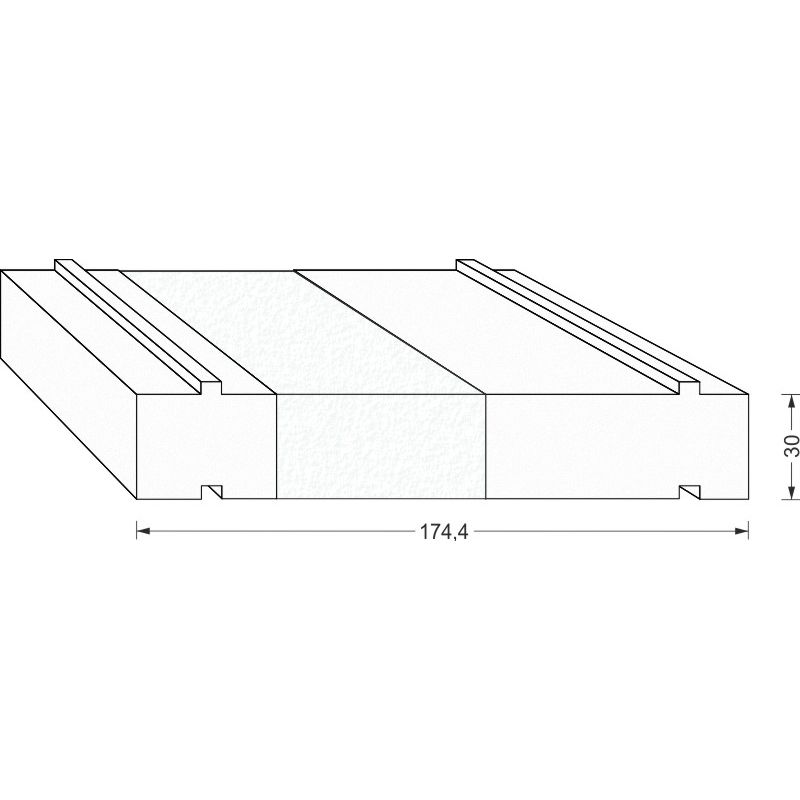 greenteQ Unterbaudämmprofil HST hochdämmend für Hautau Atrium HS ThermoTop 2.2 WP11 Produktbild BIGSKZ L