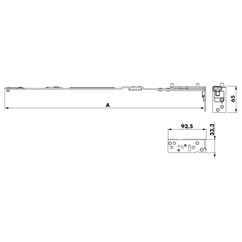 Scherenarm AX 34/13 D8 Gr 1 TS ls K25 Produktbild BIGSKZ L