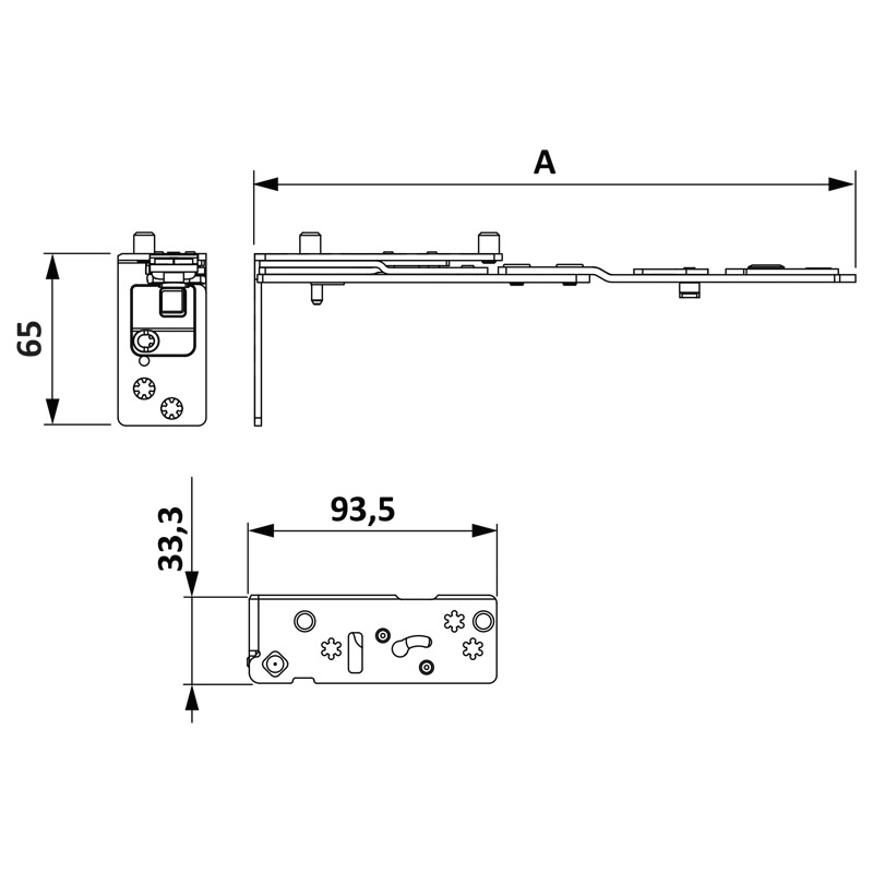 Scherenarm DF AX 34/13 D8 TS ls K25 Produktbild BIGSKZ L