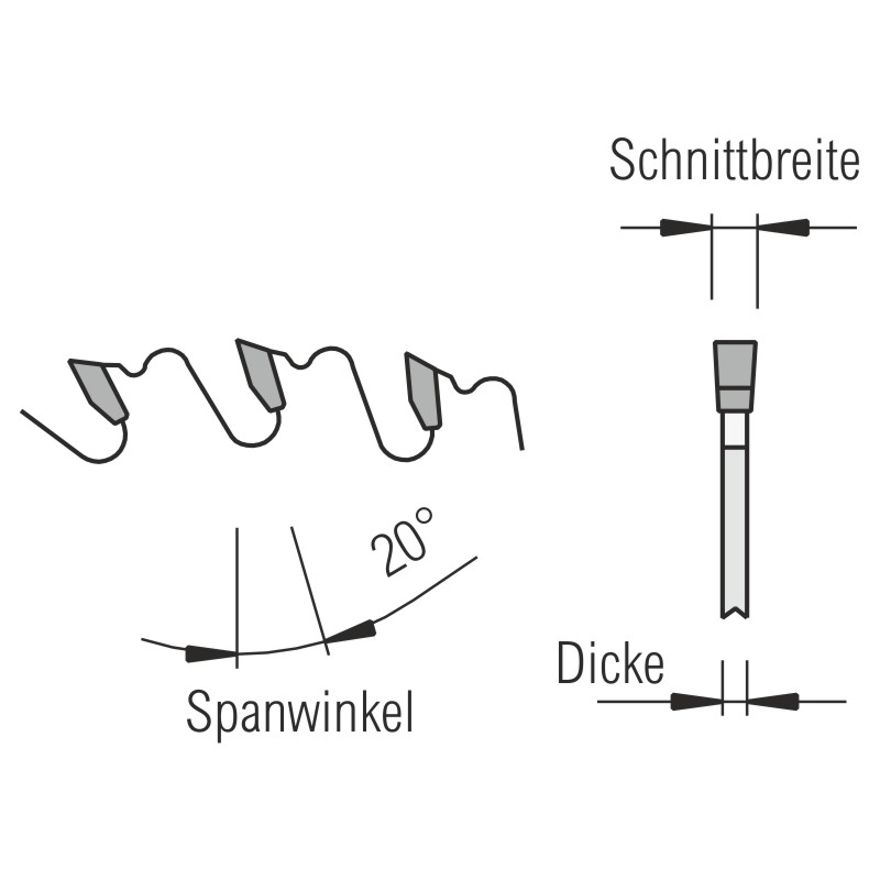 HM Sägeblatt ZFL-HW*400x3,5/2,5x30 Z= 18F/B (2)6NL Produktbild BIGSKZ L