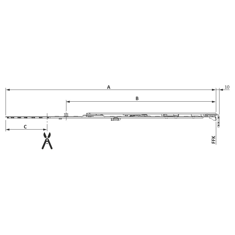 Schere DK Gr 3 1RS 881-1050 TS K25 Produktbild BIGSKZ L
