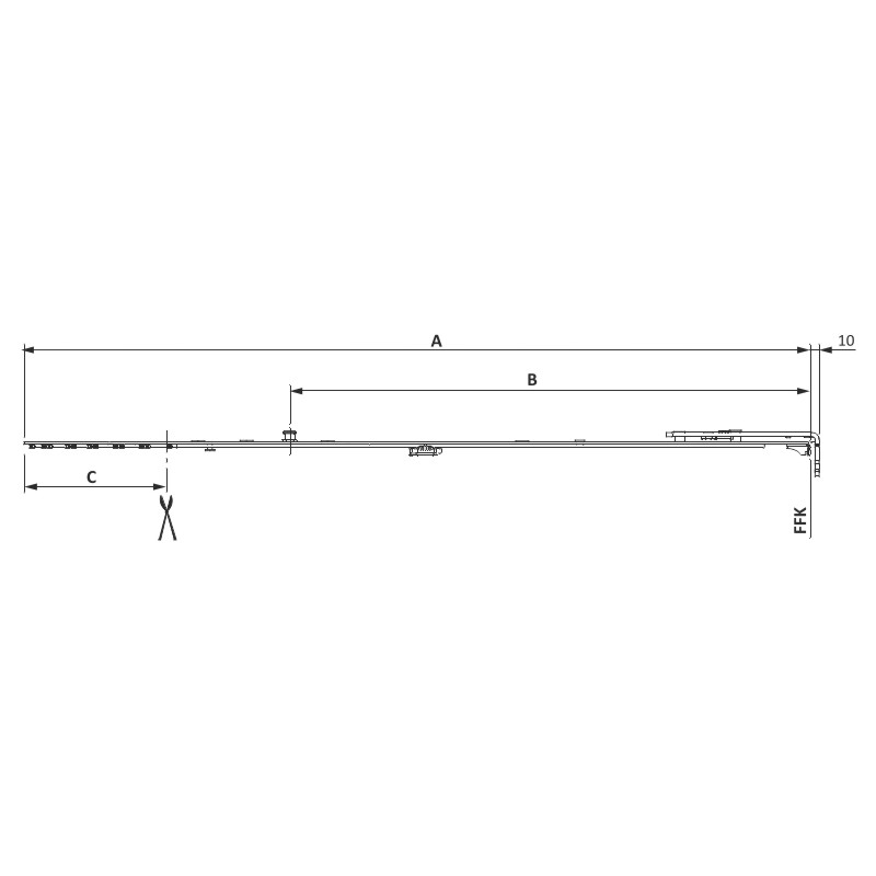 Schere DF/A Gr 4 1RS 1051-1250 TS K25 Produktbild BIGSKZ L