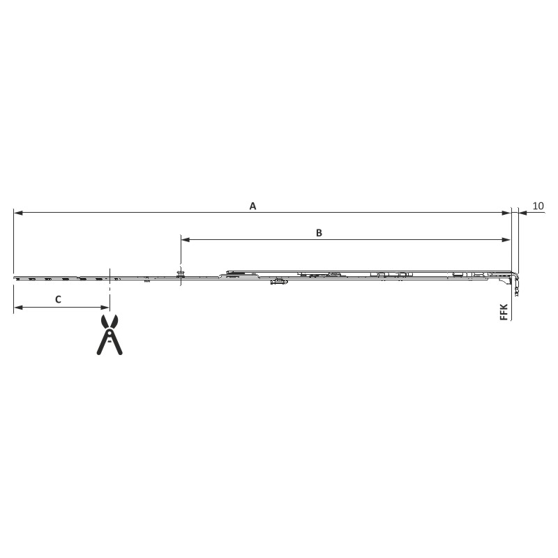 Schere TBT Gr 0 230-450 TS K25 Produktbild BIGSKZ L