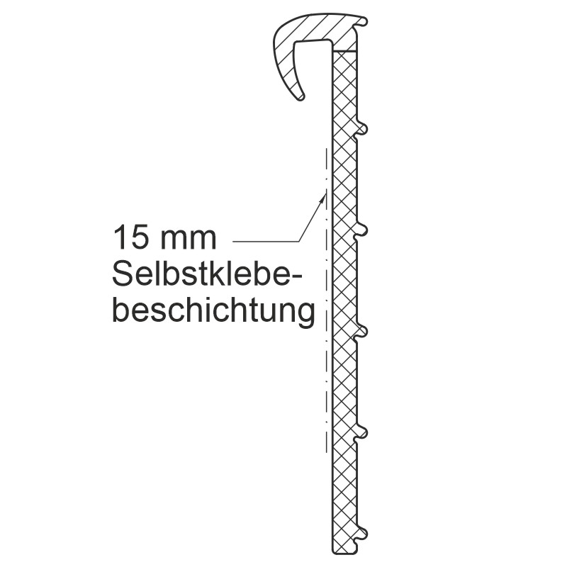 greenteQ Fensterbankdichtung TPE-1 schwarz 100m selbstklebend für Ausladungen 50 – 500mm Produktbild BIGSKZ L